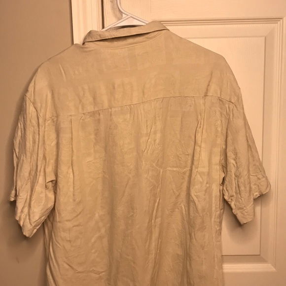 Hawaiian 100% Silk Button Up Shirt Large - Picture 3 of 3